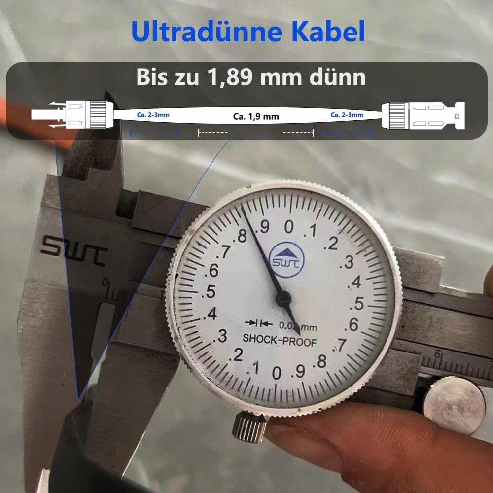 Super Flachkabel,1paar Solar Fensterdurchführung Flach 0.5m Flexibel Kabel IP67 Stecker auf Buchse A