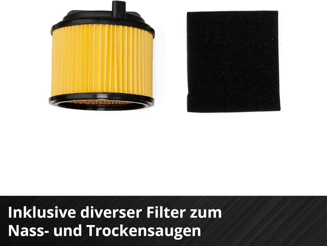 Einhell Nass-Trockensauger TC-VC 1825 A (1.250 Watt, 180 mbar Saugleistung, Automatiksteckdose, 25 L