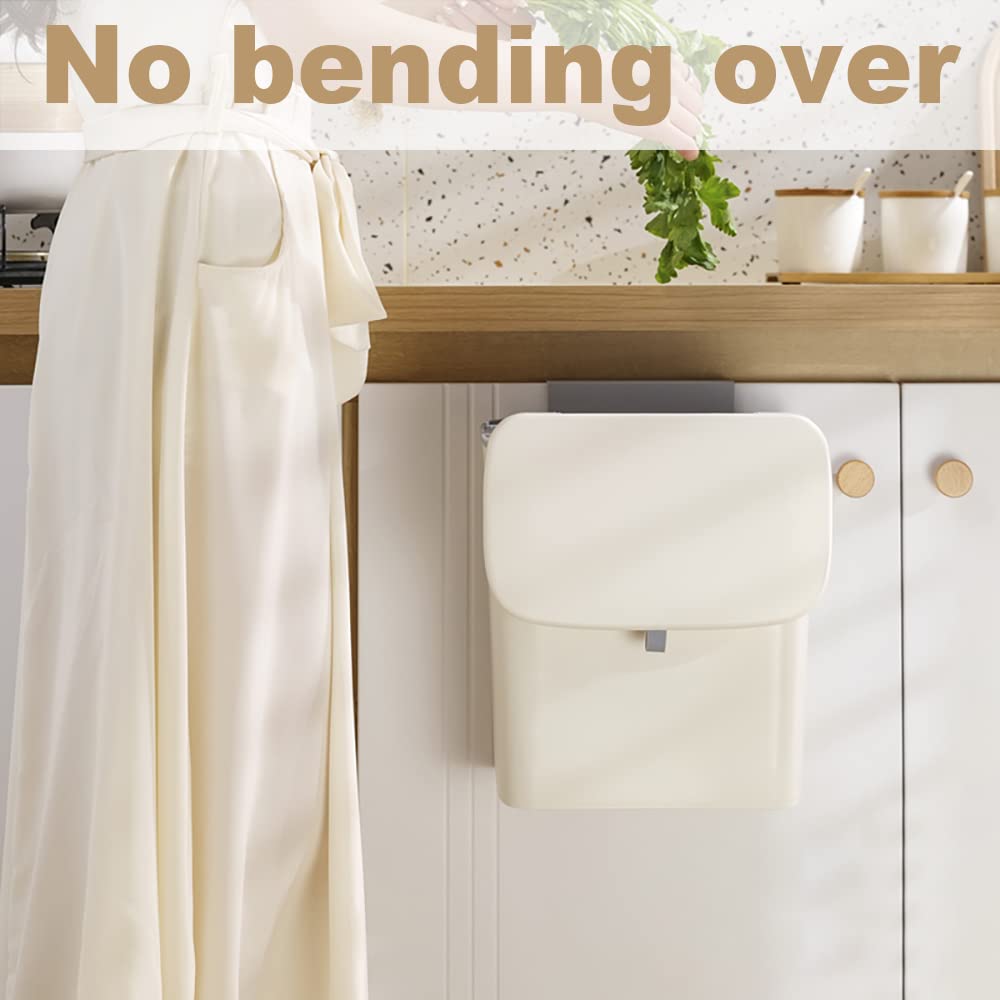 Komposteimer Küche,10L Biomülleimer,Camping Mülleimer,Hängender Mülleimer Küche mit Deckel für Badez