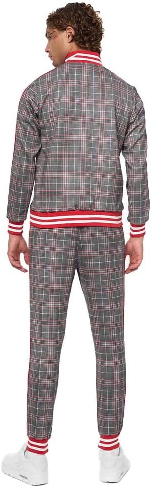 Lonsdale Herren Glatrigill Trainingsanzug XL blanco, Schwarz, rojo, XL blanco, Schwarz, rojo