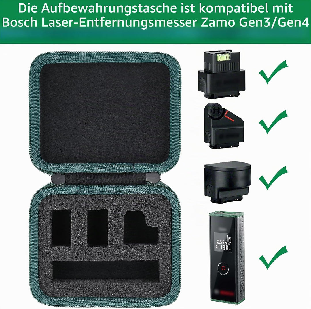 co2CREA Harte Tasche für Bosch Laserentfernungsmesser Zamo der 3 Gen /4 Generation Case Etui Trageta