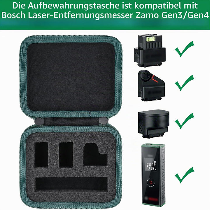 co2CREA Harte Tasche für Bosch Laserentfernungsmesser Zamo der 3 Gen /4 Generation Case Etui Trageta