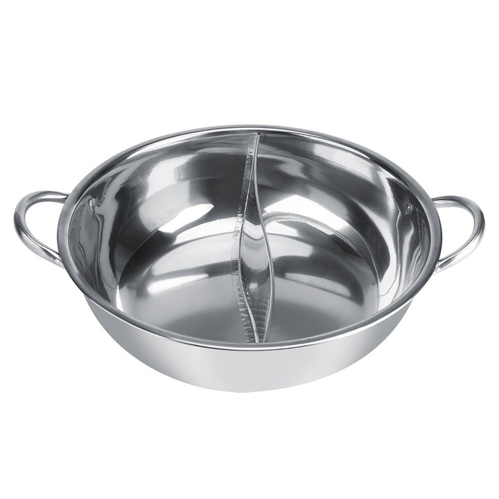 Edelstahl Hot Pot 2 Geschmack Trennsuppe Kochtöpfe Suppe Kochen Töpfe Hot Pot für Induktionsherd Gas