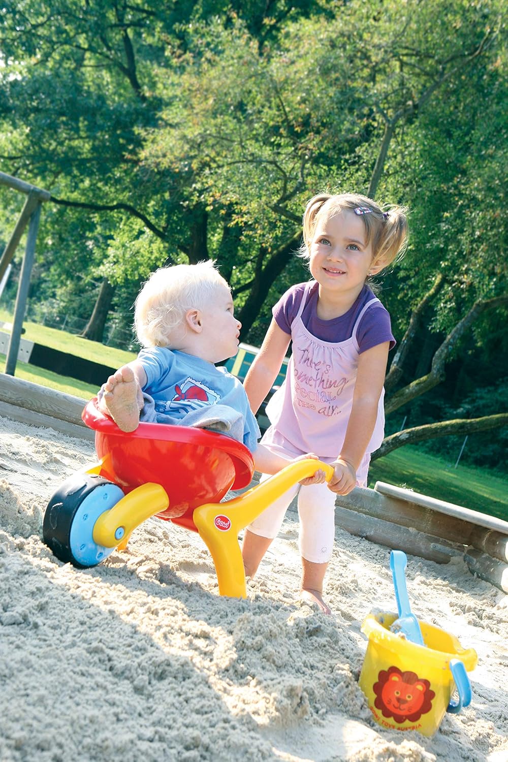 GOWI Design Schubkarre Sand Sandspielzeug (Rot), Rot