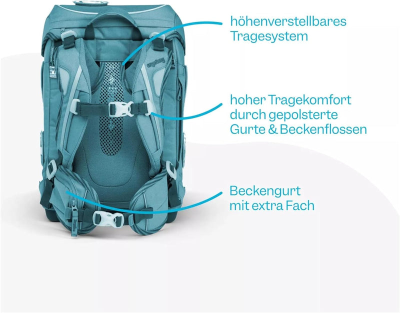 ergobag cubo Set ergonomischer Schulrucksack Klassisch 6-teilig 1. Klasse Grundschule