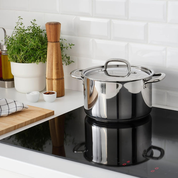 IKEA IKEA 365+ Topf mit Deckel, 5,0 l, Edelstahl
