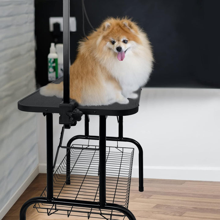 JOIEYOU Trimmtisch für Hunde, Hundefriseur tisch, Faltbarer Frisiertisch Hund, Höhenverstellbar Hund
