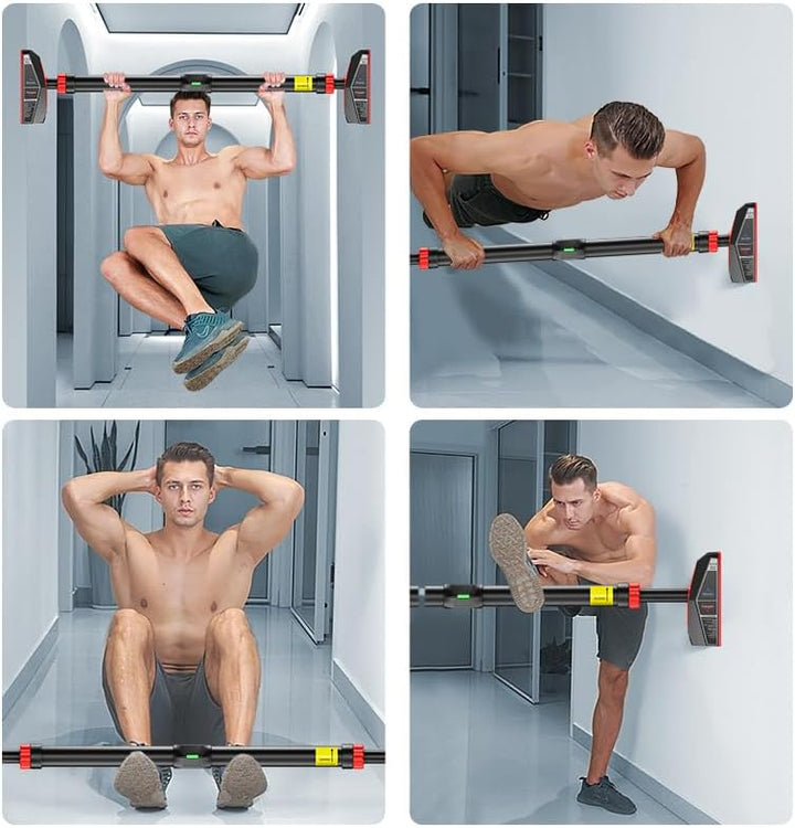 HAKENO Klimmzugstange für Türrahmen ohne Schrauben/Bohren, Pull Up Bar Tragkraft bis 200 Kg, Recksta