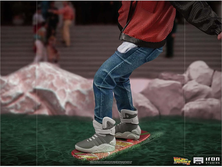 Iron Studios Back to The Future Marty McFly Hoverboard 1/10 Scale Statue Standard 1:10, 1:10