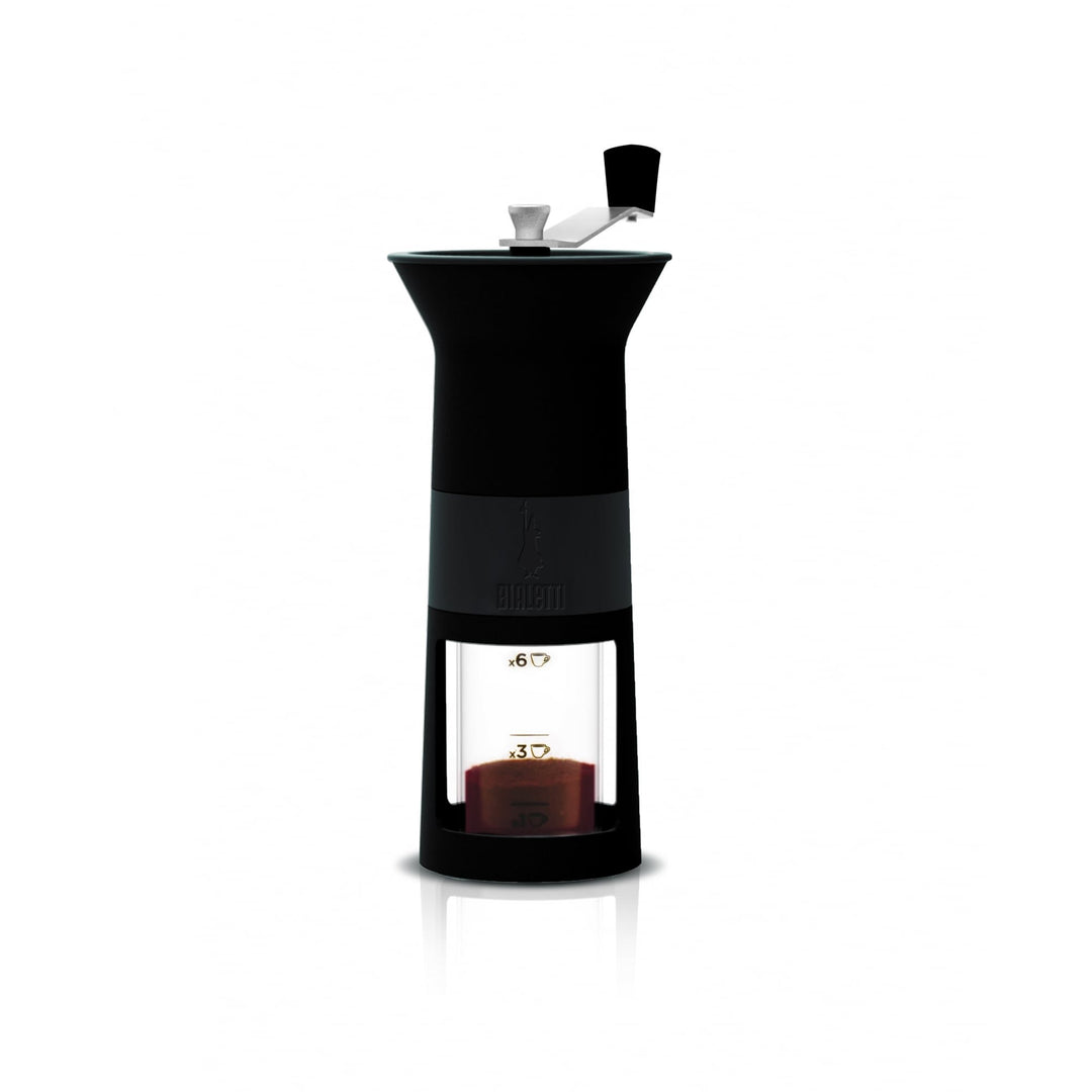 Bialetti DCDESIGN03 Espressokocher, Aluminium, Schwarz, 11, 5 x 8, 5 x 21, 5 cm, Schwarz