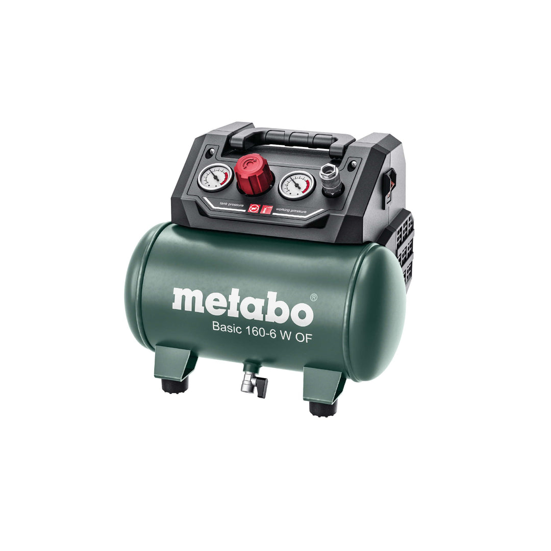 Metabo Kompressor Basic 160-6 W OF (Kessel 6 l, Max. Druck 8 bar, Ansaugleistung 160 l/min, Füllleis