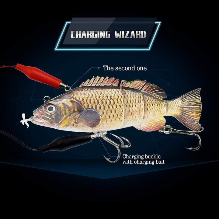 ods lure Aktualisierung Schwimmköder Elektrische USB wiederaufladbare Angelköder Mehrgelenkigere Rob
