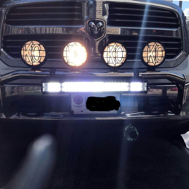 AUXTINGS 20 Zoll 288W LED Lichtleiste dreireihig Spot Flood Combo Beam Off Road Lichter wasserdicht