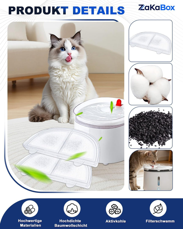 Katzenbrunnen Filter kompetibel mit Homerunpet Trinkbrunnen Filter, kompetibel mit Homerunpet Katzen