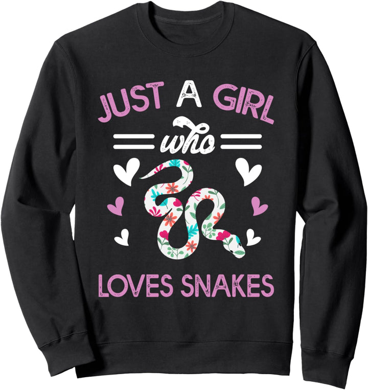 Just A Girl Who Loves Snakes shirt Women Snake Lover Gift Sweatshirt