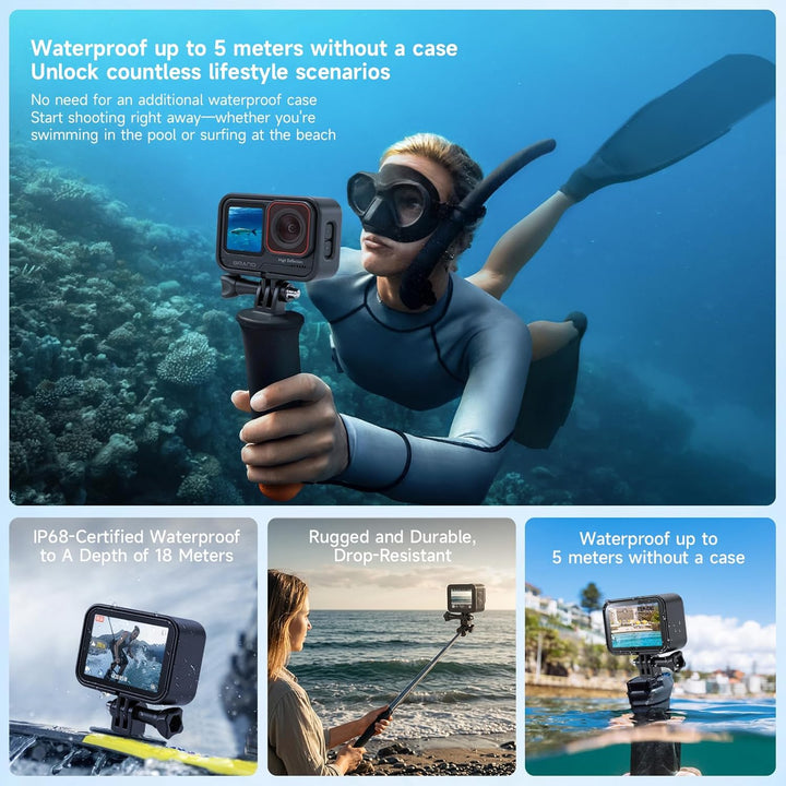 AIKER Action Cam 4k,Pro-Version Action Kamera Mit 5k/30FPS,48MP, Ultra Stabil EIS Bildstabilisierung