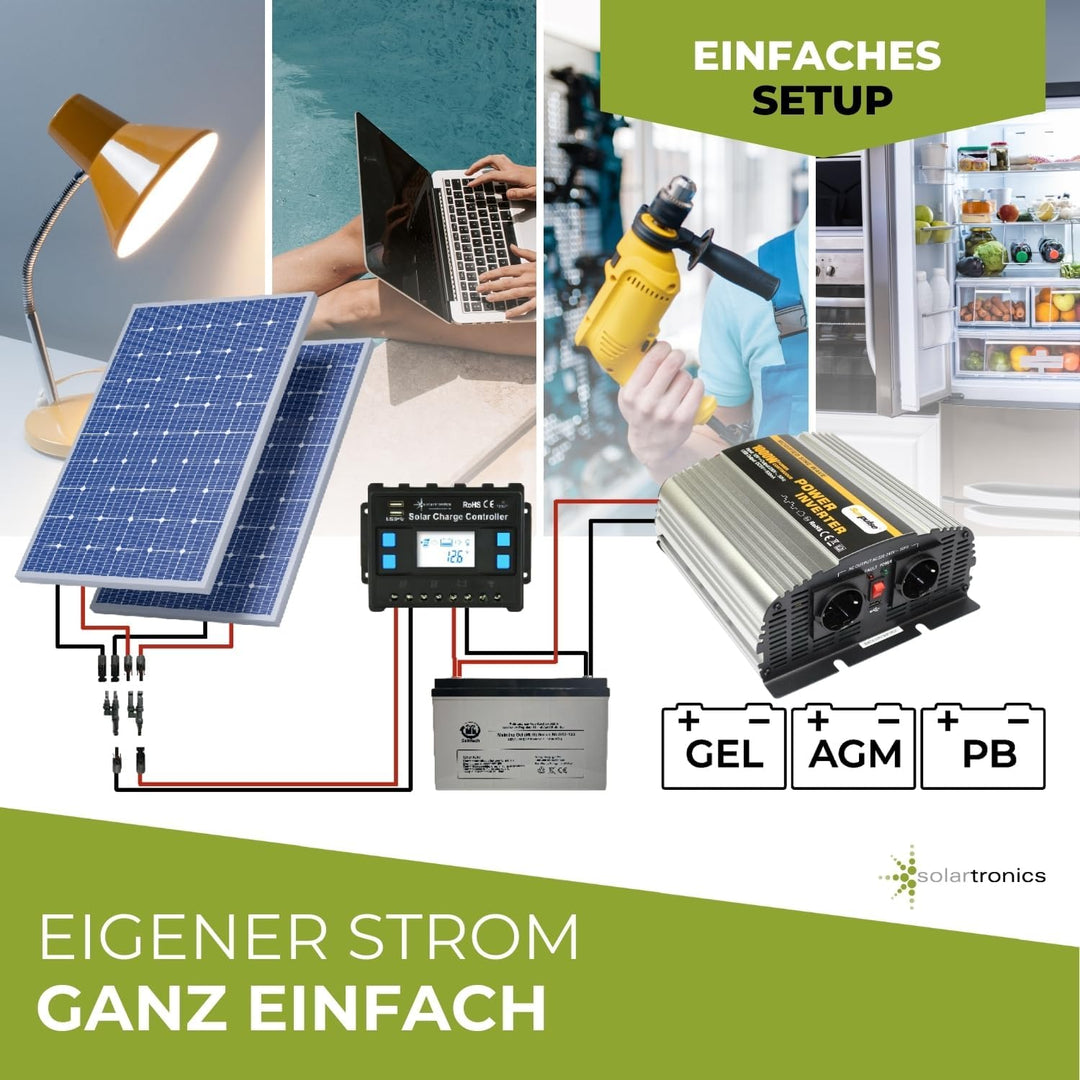 Spannungswandler NS 12V 1000 Watt Inverter Wechselrichter