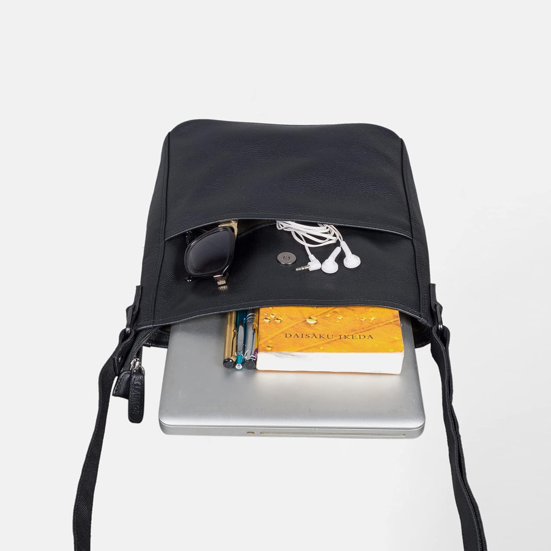 LEABAGS Leder Handtasche Damen I Premium Echtleder Umhängetasche I Damen Schultertasche I Damentasch