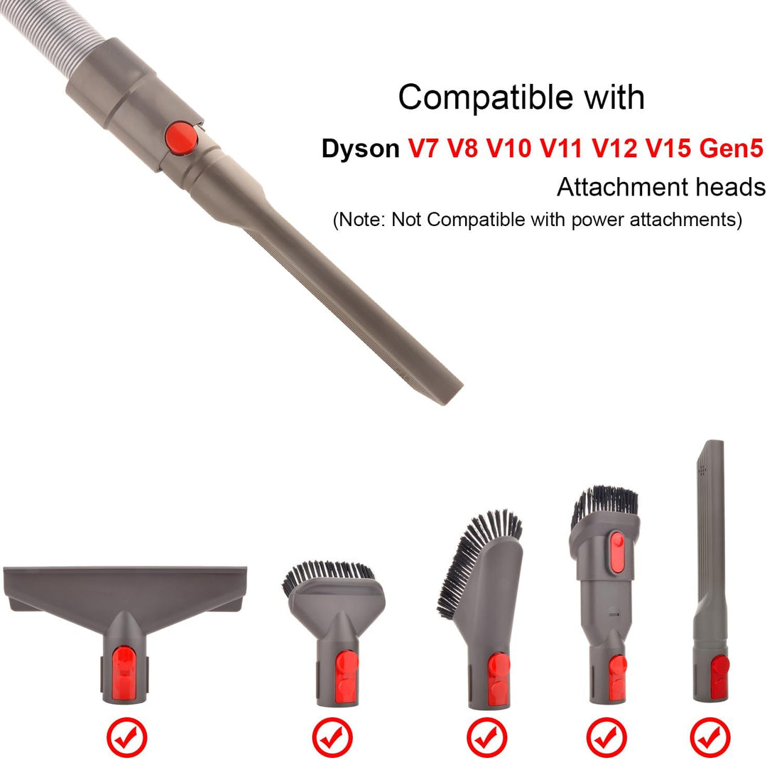 Staubsauger Zubehör Set Bürste Tool Düse Set mit Verlängerungs-Schlauch Ersatzteile für Dyson V7 V8