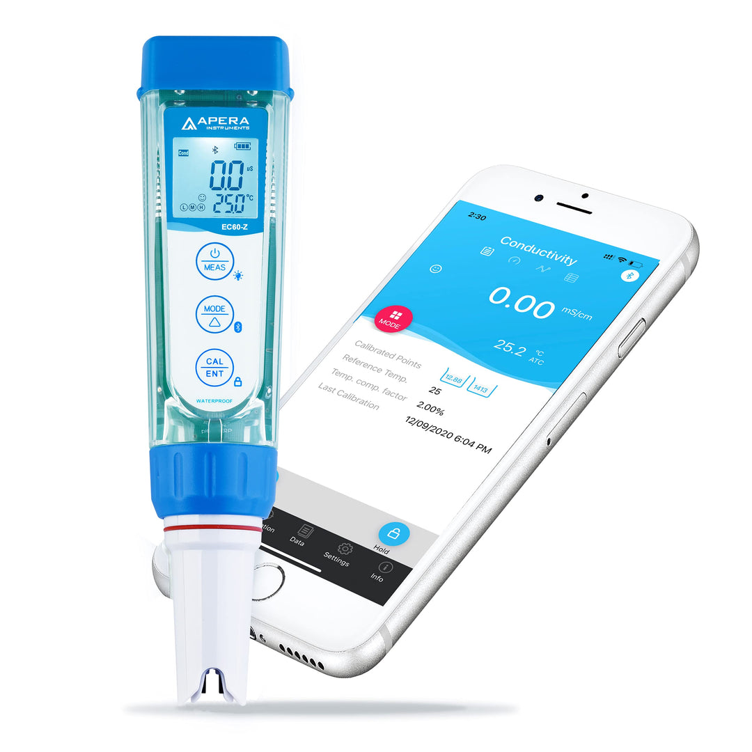 Apera Instruments EC60-Z Smart-Leitfähigkeitsmessgerät (unterstützt durch die ZenTest Mobile App) -