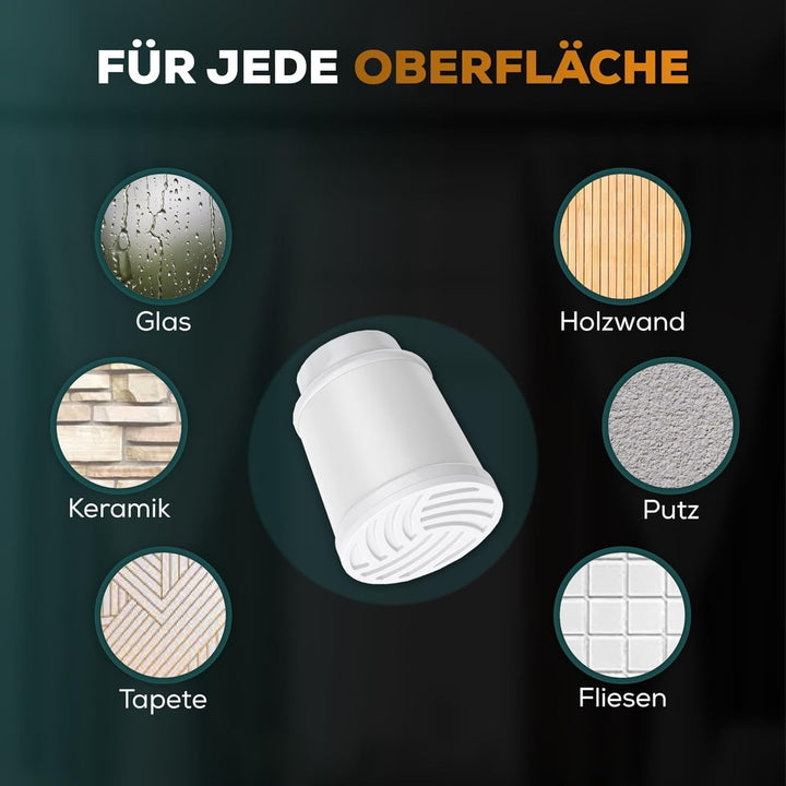 Gardinenstange zum Klemmen 120-170cm, Weiss, Ø 32 mm, Duschvorhangstange ohne Bohren - Vorhangstange