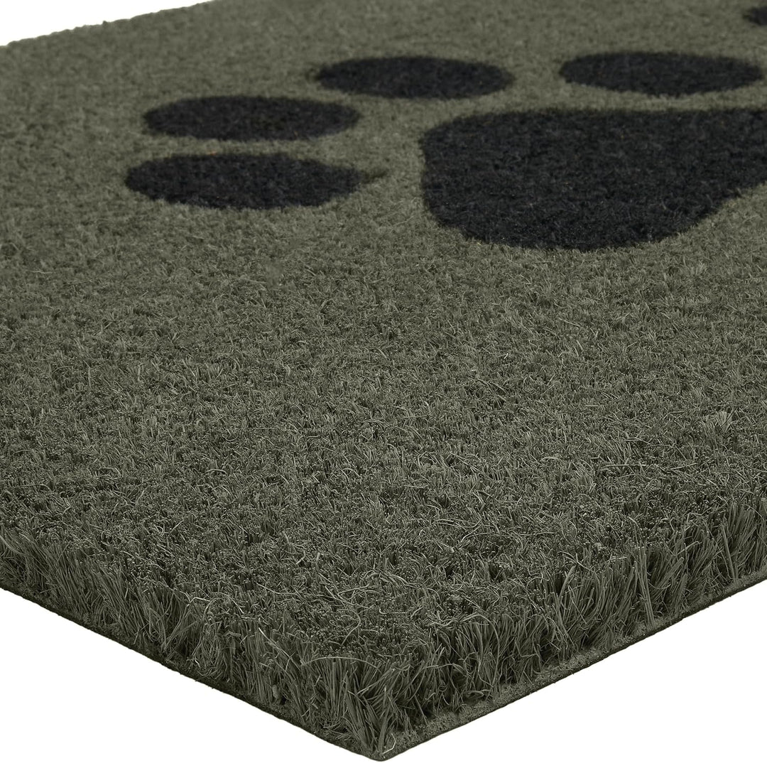BRUBAKER Fussmatte für Aussen und Innen - Pfoten - 45 x 75 cm Hunde und Katzen Schmutzfangmatte aus