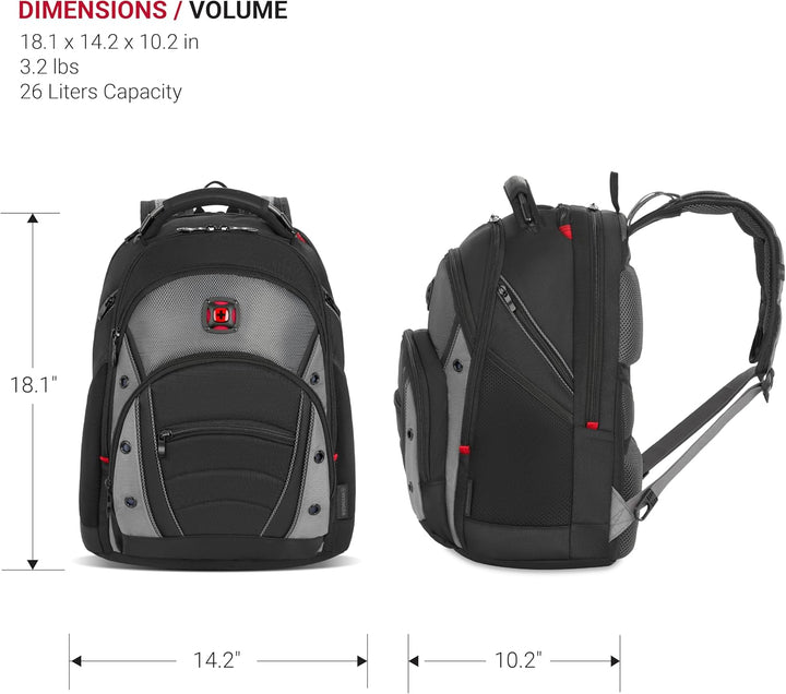 WENGER Synergy Laptop-Rucksack mit Tablet-Fach, Notebook bis 16 Zoll, Tablet bis 10 Zoll, Organizer,