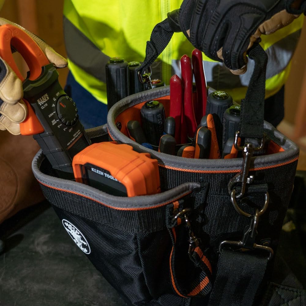 Klein Tools 55456BPL Tradesman Pro Tech Rucksack, 55419SP-14 Schulterbeutel, Schulterbeutel