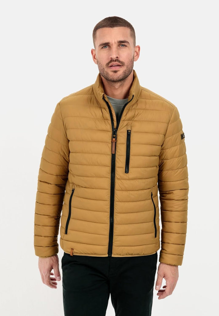 camel active Herren Steppjacke aus recyceltem Polyamid 28 Beige-braun, 28 Beige-braun