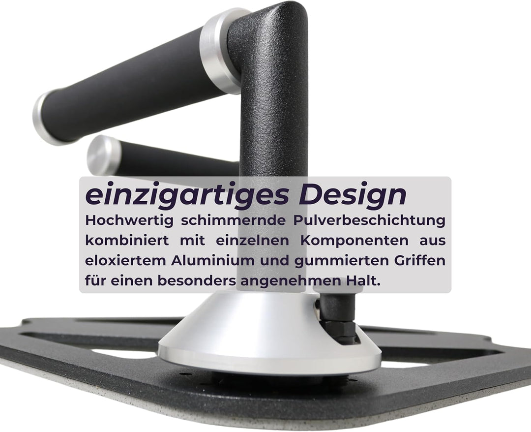 Base – Premium Liegestützgerät aus Metall | Push-Up Board mit 64 Griffpositionen | Ergonomische & be