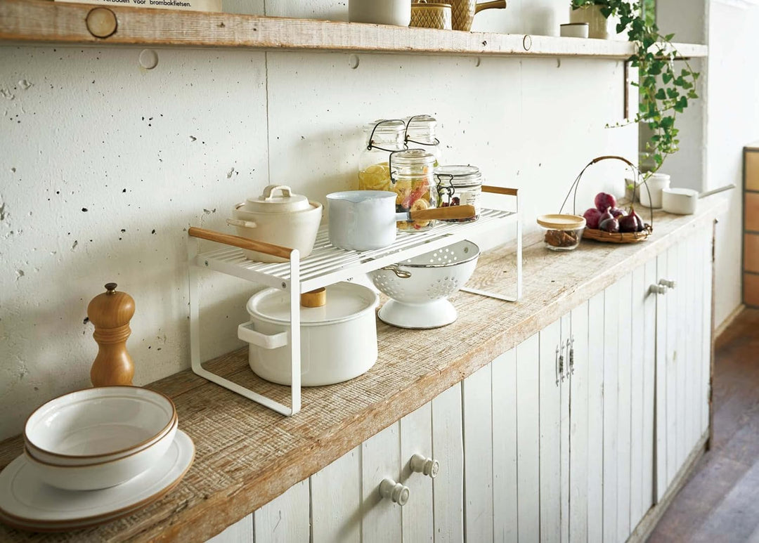 Kitchen storage shelf - Tosca - white