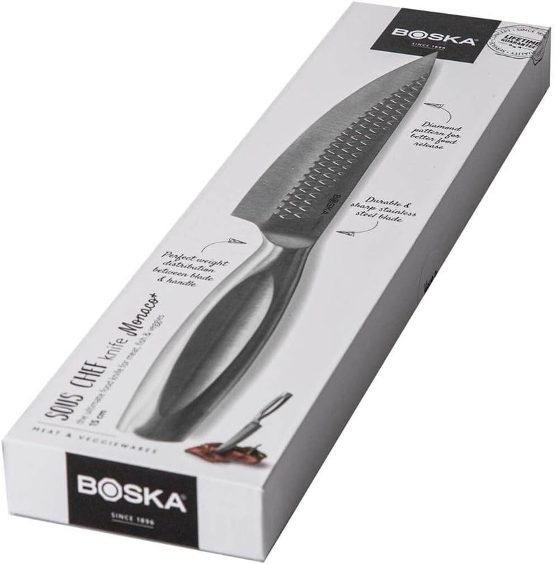 Boska Sous-Chef-Messer Monaco+ / Professionelles Messer/Edelstahl/Rasiermesserscharf/Ergonomisch/Lan