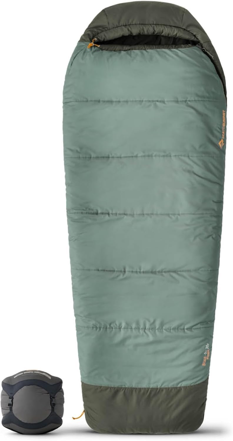SEA TO SUMMIT - Boab Schlafsack aus Kunstfaser (–1 °C) - Rechteckig - Durchgehender Reissverschluss
