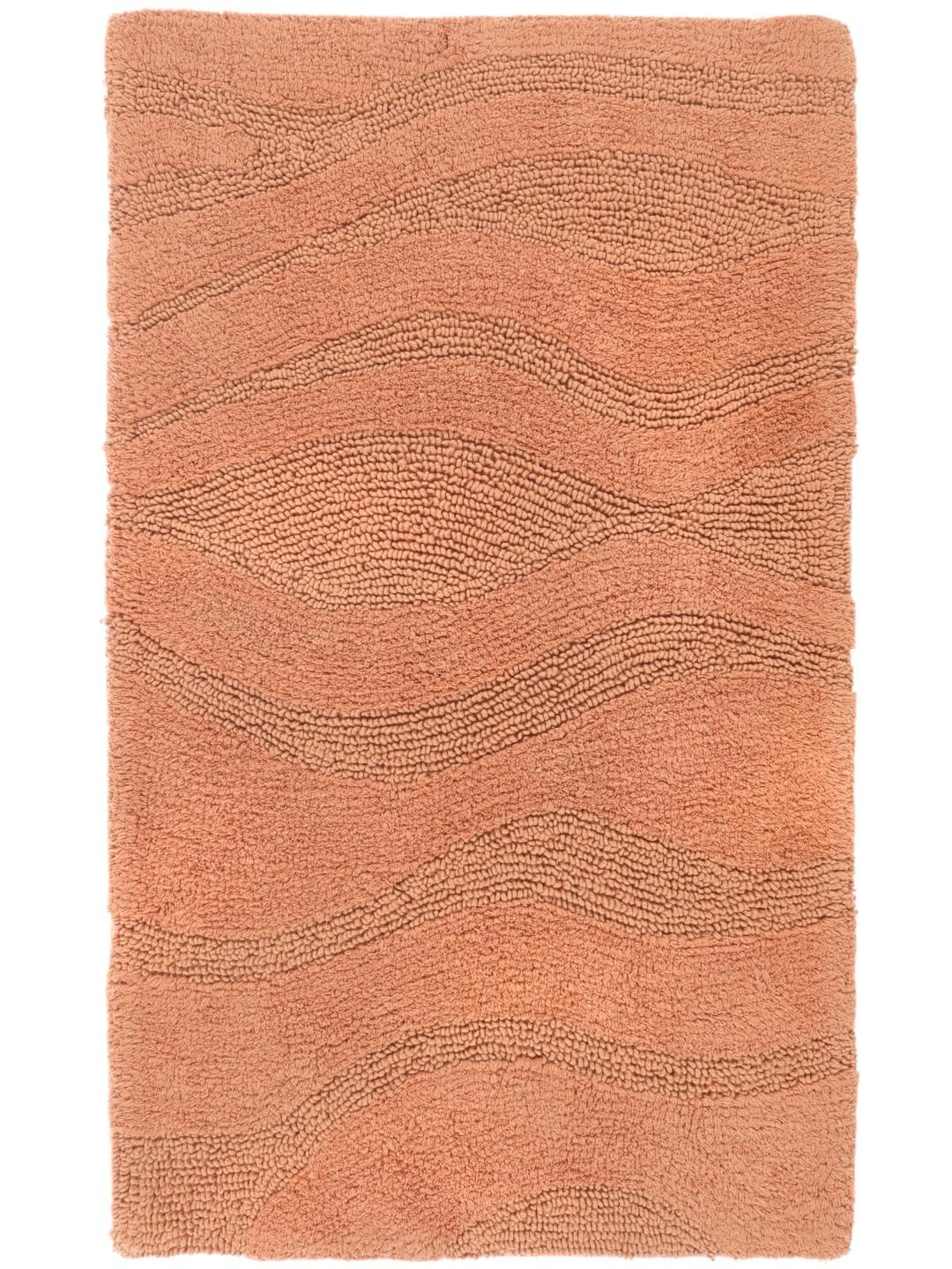RugVista Badematte Breeze, 80 x 50 cm, Rechteckig, Mittelflor, Anti-Rutsch, Moderner Badteppich, Mas