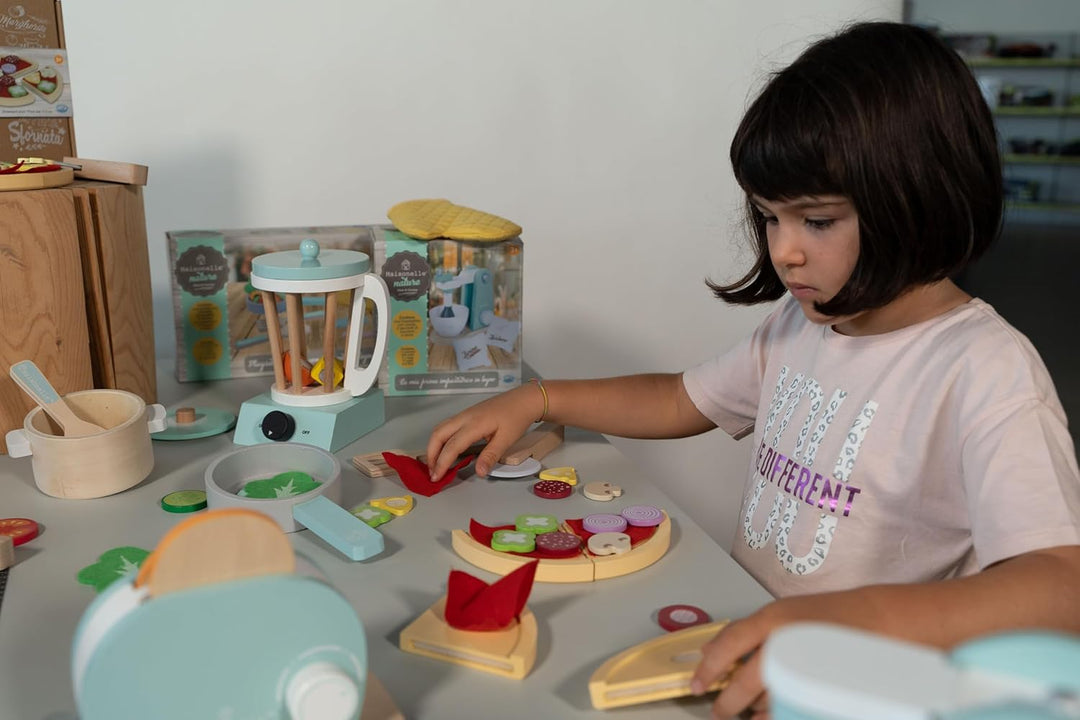Maisonelle Nature - Pizza Take Away aus Holz Spielzeug für Kinder