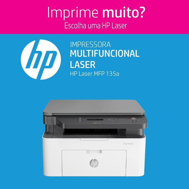 HP Laser 135wg Laser-Multifunktionsdrucker (Laserdrucker, Kopierer, Scanner, WLAN) 20 Seiten/Min Ohn