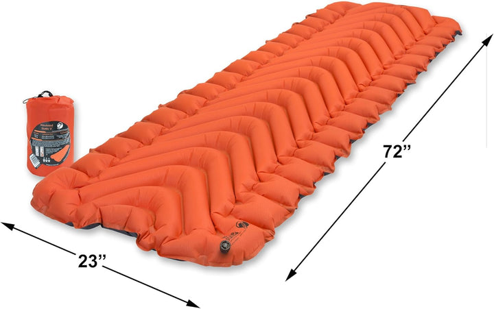 Klymit Statische V Aufblasbare Outdoor Campingmatte Luftmatratze Isoliert isolierung isomatte Orange