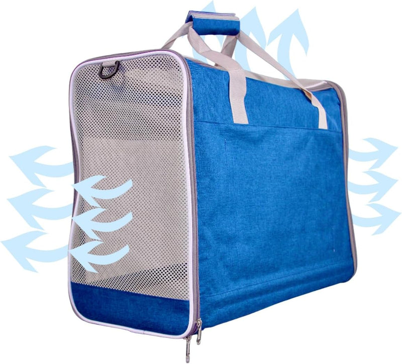 EQUICANI Travel1- Hundereisetasche (blau)/ Pet Carrier