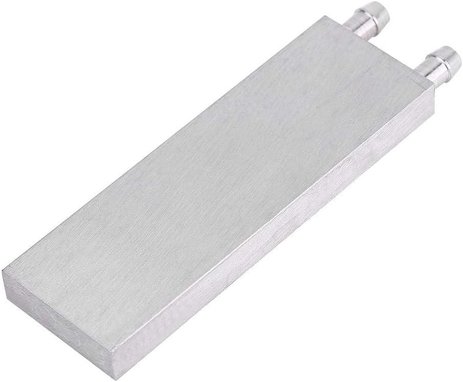 Bewinner Wasserkühlblock aus Aluminium für Flüssigwasserkühler, Kühlkörper-System, silberfarben, CPU