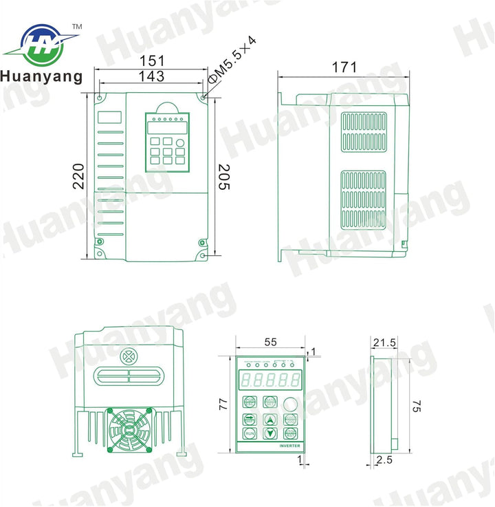 Vektorregelung Computerized Numerical Control (CNC) Frequenzumrichter (VFD) der Motor Inverter Konve