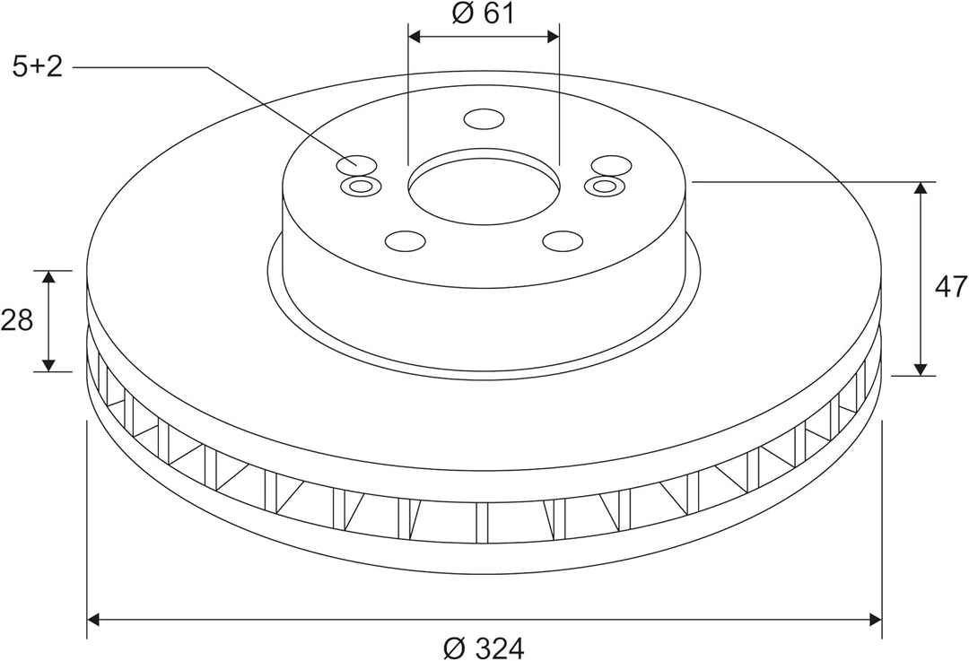 VALEO 186804 Bremsscheibe