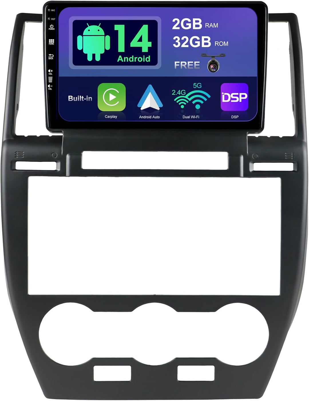 SXAUTO Android 12 IPS Autoradio für Land Rover Freelander 2 (2007-2012) - Eingebaut CarPlay/Android