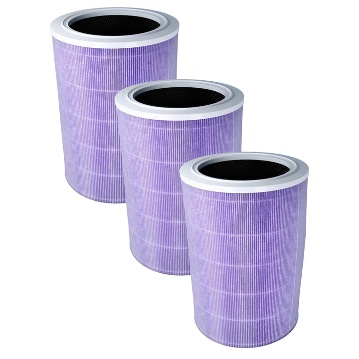 vhbw 3x HEPA Filter Ersatz für Xiaomi SCG4011TW für Luftreiniger - Ersatz-Filter mit integriertem Ak