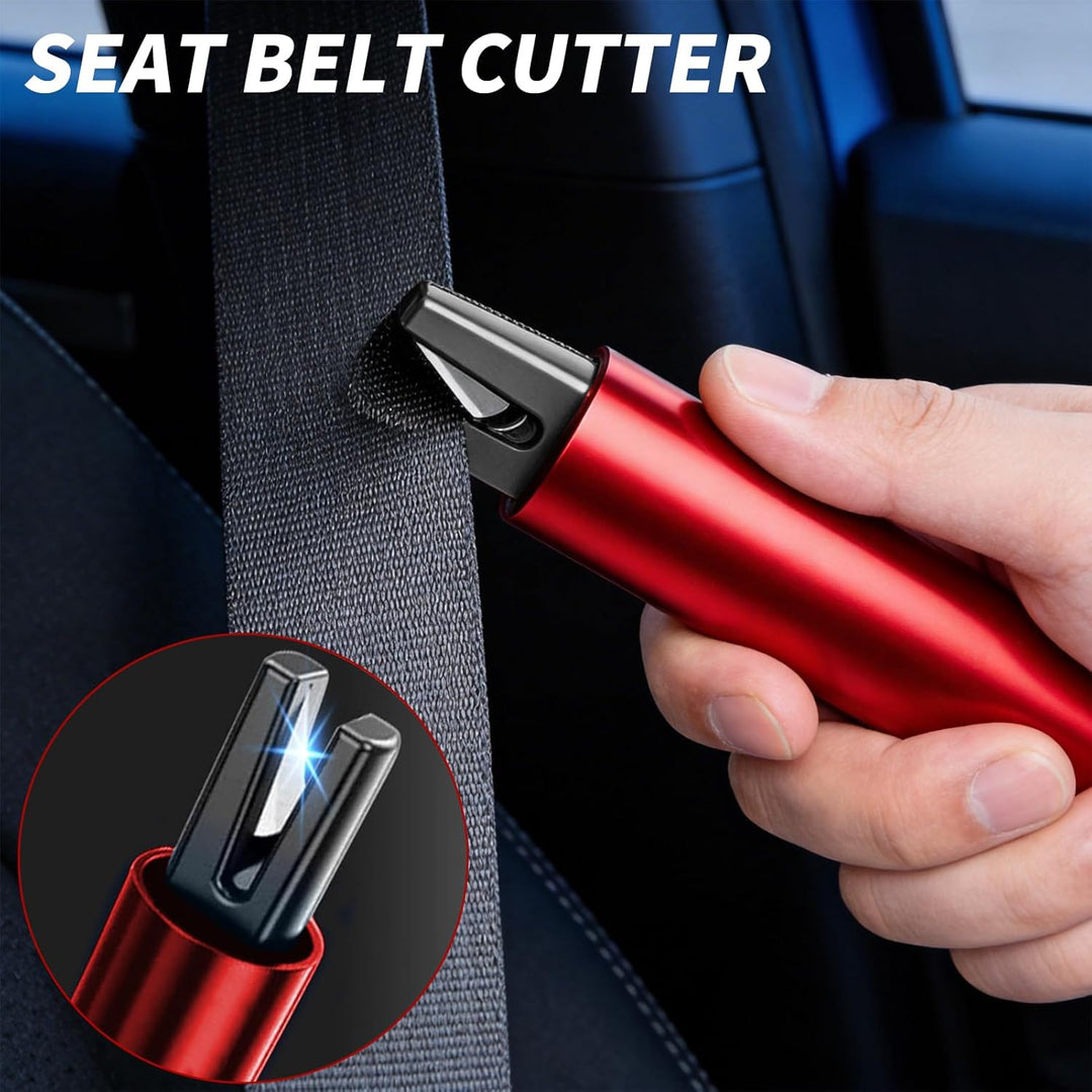 Verbessert Gurtschneider Notfallhammer Mini, 2 In 1 Safety Nothammer Auto mit Gurtschneider, Tragbar
