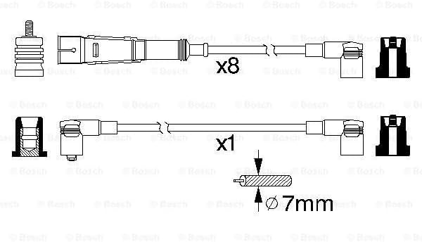 Bosch 0986356334 - Zündleitung - 1 Stück