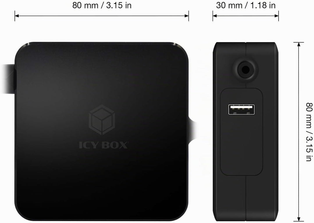 ICY BOX 90W USB-C Netzteil für Laptops, Tablets und Smartphones, Schutzfunktion, Power Delivery 3.0,
