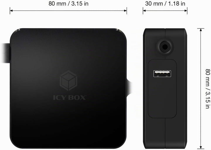 ICY BOX 90W USB-C Netzteil für Laptops, Tablets und Smartphones, Schutzfunktion, Power Delivery 3.0,