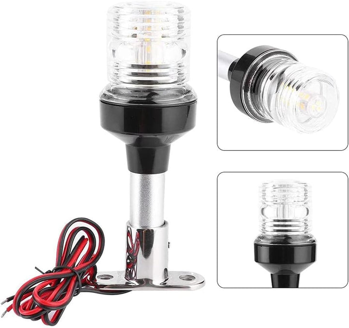 KAOLALI Boot Navigation Licht LED Licht Weiss 360° Wasserdicht IP65 15,2CM, 15,2CM