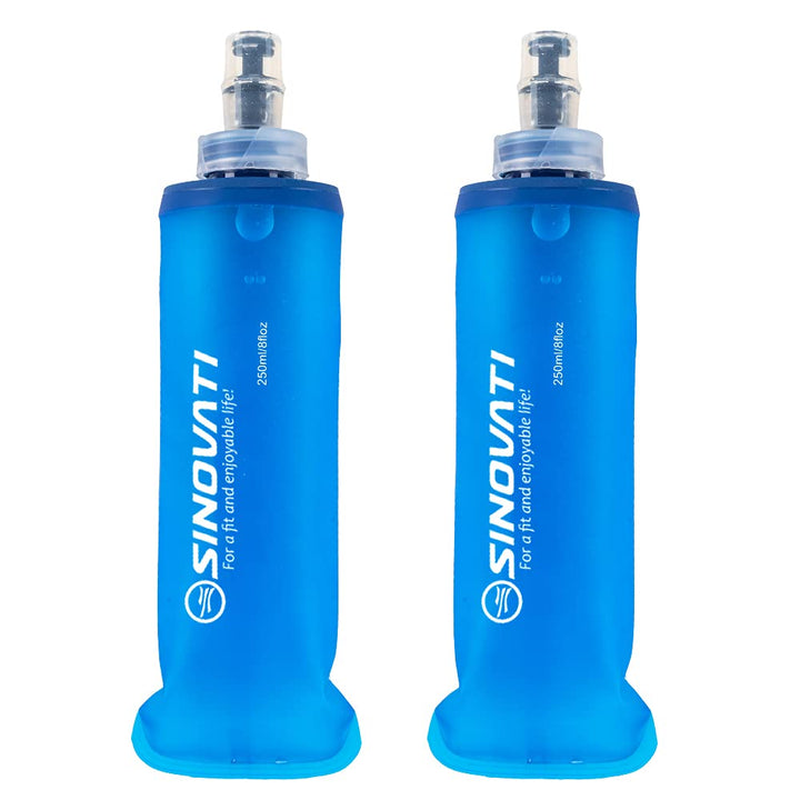 SINOVATI® TPU Faltbare Trinkflaschen, Soft Flask, Wasserflasche BPA-Frei Sportflasche für Trinkrucks