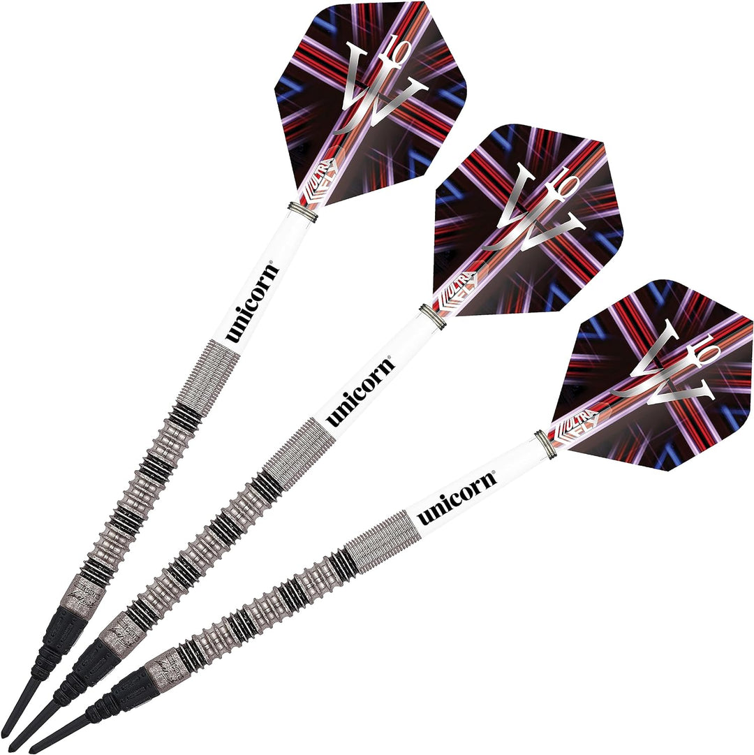 Unicorn Dart-Set mit weicher Spitze, James The Machine Wade, 70% Wolfram-Barrels, epische weiche Spi